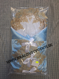 Perinka - Modrá svetlá + zlatá