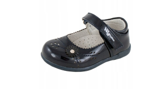 Poltopánky baleríny v.KOŽA ľahké jednoduché obúvanie SUCHÝ ZIPS Wojtyłko modré veľ. 25, 27