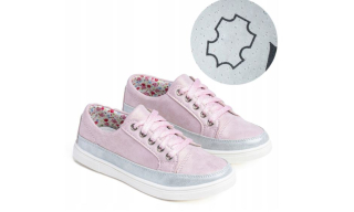 Poltopánky v.KOŽA ľahké mäkké módne POHODLNÉ Wojtyłko ružové veľ. 30-35