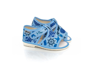 Detské papučky Manik otvorené 1S - námornícke veľ. 22, 27, 30, 32
