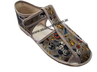 Detské papučky Manik uzavreté 2S - šport veľ. 35
