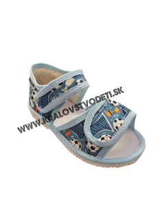 Detské papučky Manik otvorené 3S 2x suchý zips - chlapčenské veľ. 18, 19, 20, 21, 22, 23