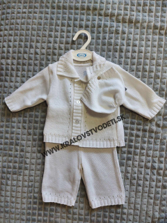 3 - dielný chlapčenský hačkovaný komplet