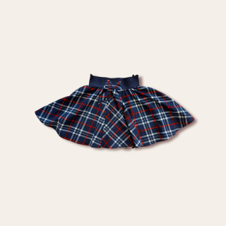 Sukňa modrá károvaná veľ. 152, 158