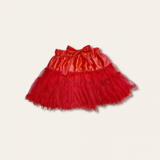 Sukňa tylová červená veľ. 3-4 rokov
