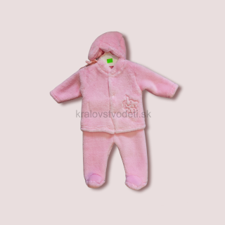 3-dielny prechodný komplet ružový veľ. 56, 62, 68
