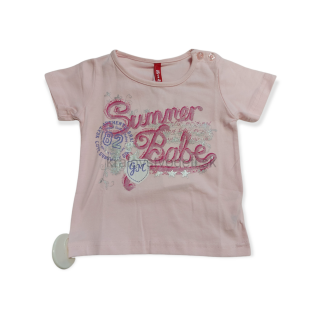 Dievčenské tričko ružové veľ. 74, 80