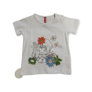 Dievčenské tričko biele veľ. 80