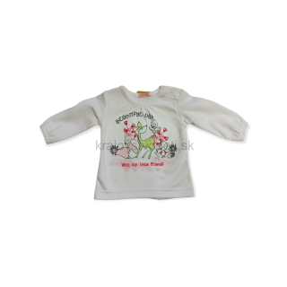 Dievčenské tričko biele srnka veľ. 62