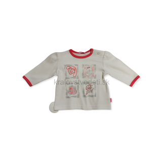 Dievčenské tričko biele Girl veľ. 62, 68