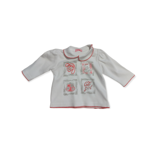 Dievčenské tričko s golierikom veľ. 62, 98