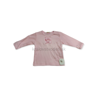 Dievčenské tričko ružová mašlička veľ. 68
