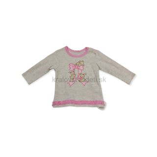 Dievčenské tričko béžové veľ. 74, 80