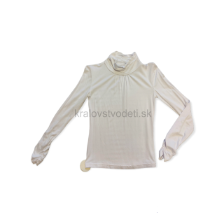 Dievčenský bielý rolák / tričko veľ. 152