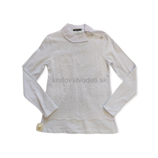 Dievčenské biele tričko veľ. 164