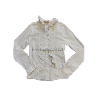 Dievčenská biela bľúzka veľ. 164