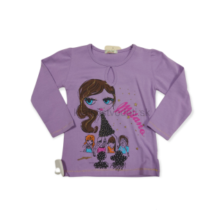 Dievčenské tričko fialové veľ. 92, 98, 116, 122, 128, 134, 140,