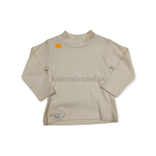 Krémový rolák / tričko so stojačikom veľ. 92