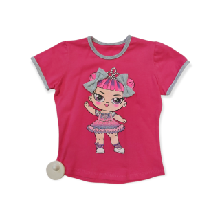 Dievčenské tričko ružové LOL veľ. 92, 110, 116