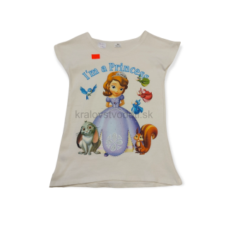 Dievčenské tričko krémové veľ. 98