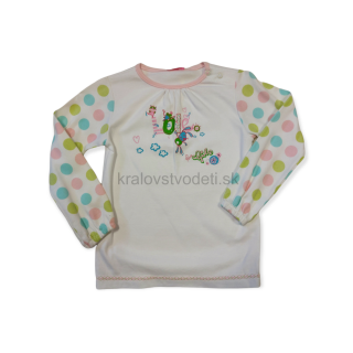 Dievčenské tričko farebné bodky veľ. 104
