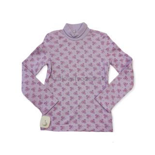 Dievčenský fialový bavlnený rolák veľ. 110