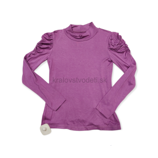 Dievčenský fialový rolák / tričko veľ. 134