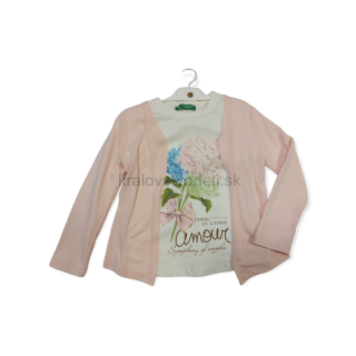 Dievčenské tričko + svetrík veľ. 4-5rokov