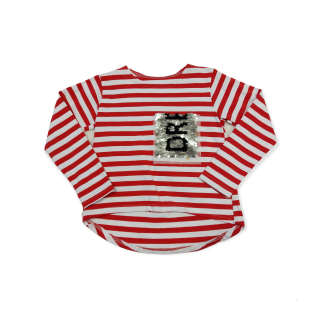 Dievčenské tričko červené veľ. 140/146