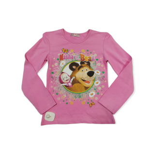 Dievčenské tričko Máša a medveď veľ. 122