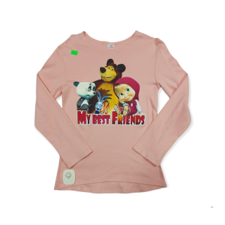 Dievčenské tričko Máša a medveď veľ. 146