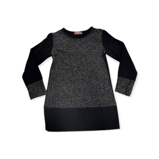 Dievčenské čierne tričko dlhšie veľ. 116, 128, 134, 140, 152