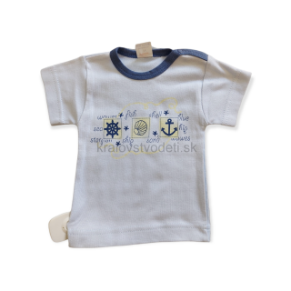 Chlapčenské tričko modrá kotva veľ. 74, 86