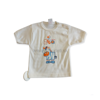 Chlapčenské tričko krémové zebra veľ. 80