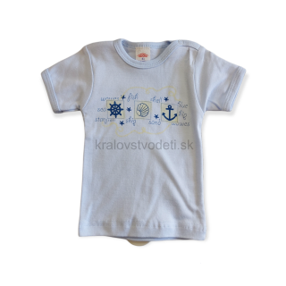 Chlapčenské tričko modré kotva veľ. 80