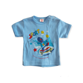 Chlapčenské tričko modré sport veľ. 80