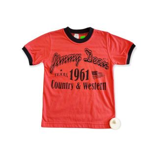 Chlapčenské tričko oranžovo červené veľ. 140, 146