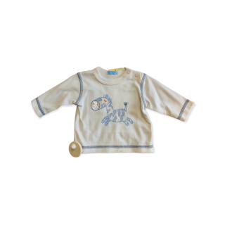 Chlapčenské tričko krémové zebra veľ. 62